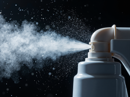 消毒喷雾设备，手持式消毒器，白色塑料材质，带有压力泵和喷嘴，用于精确消毒