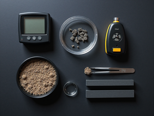 水质检测仪器，便携式水质分析仪，黑色电子设备，显示屏和多个测试探头，用于现场水质检测